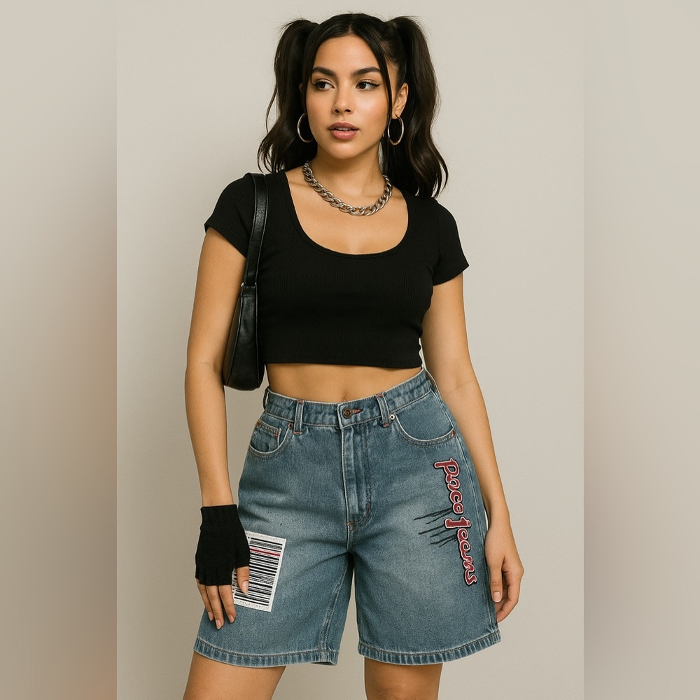 Paco Jeans Y2K Vintage Denim Shorts 32